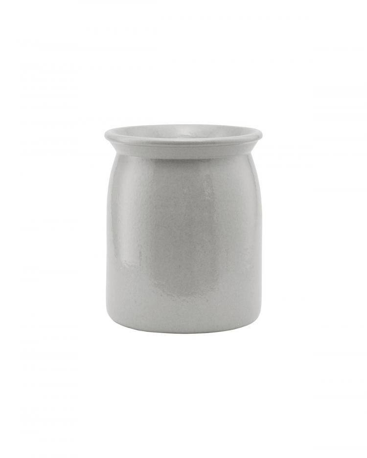 Meraki - Ceramic jar shellish grey