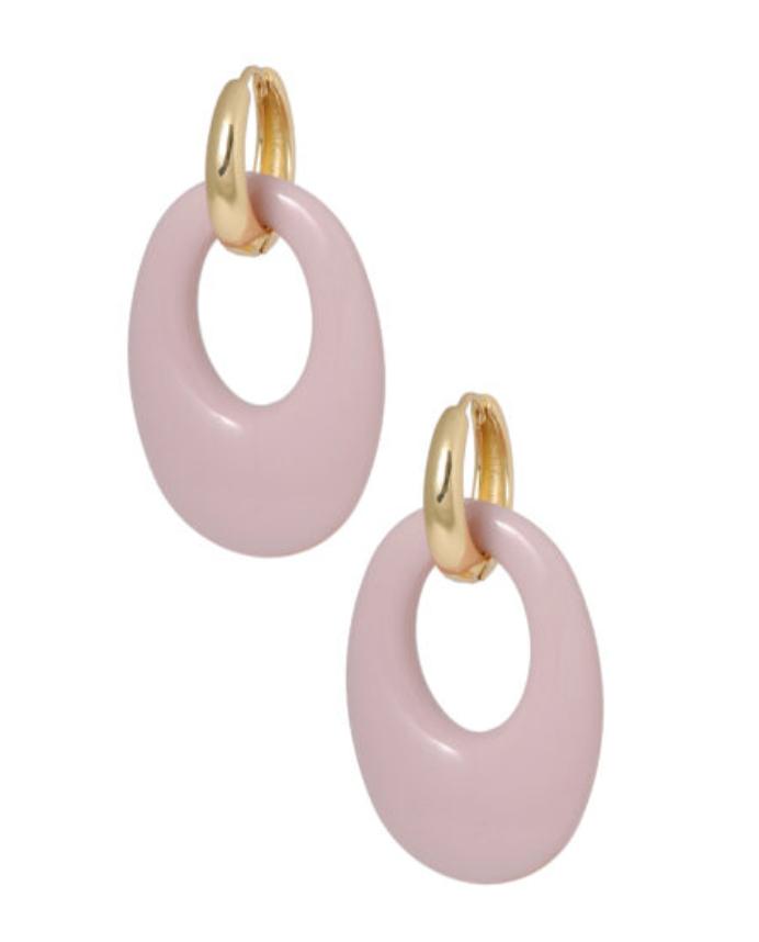 Ellen Beekmans - Oorringen met ovale hanger
