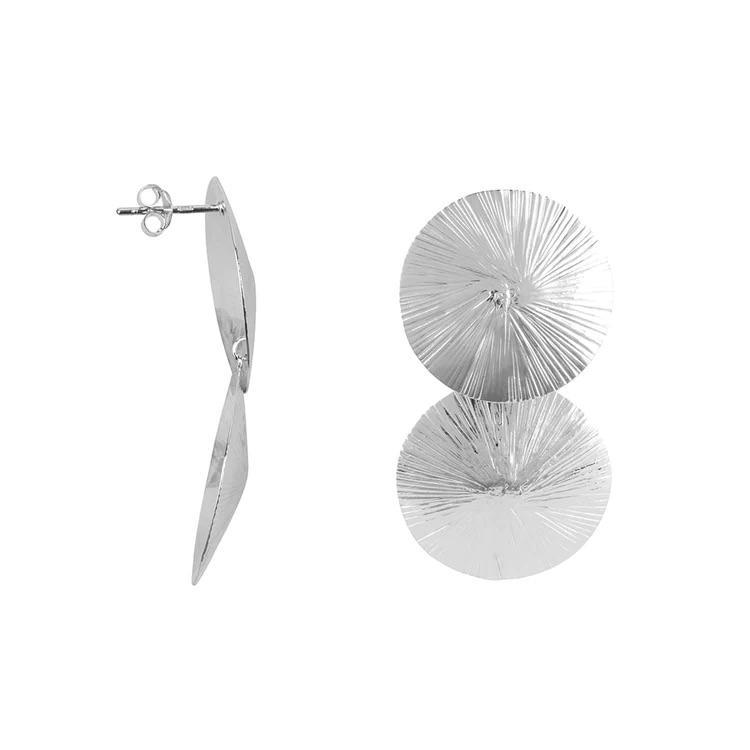 Betty Bogaers - ribbed double full moon silver