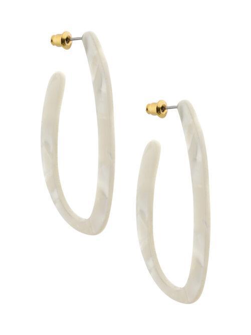 Oorring gelakte hars wit 