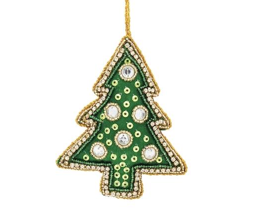 Anna+Nina - beaded Christmas tree ornament 
