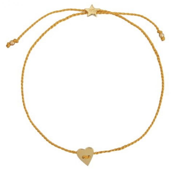 betty Bogaers - heart bracelet oker